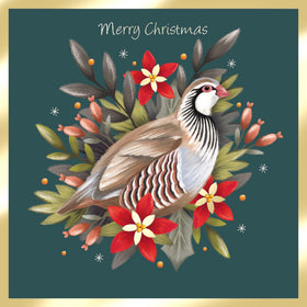 French Partridge Christmas Card