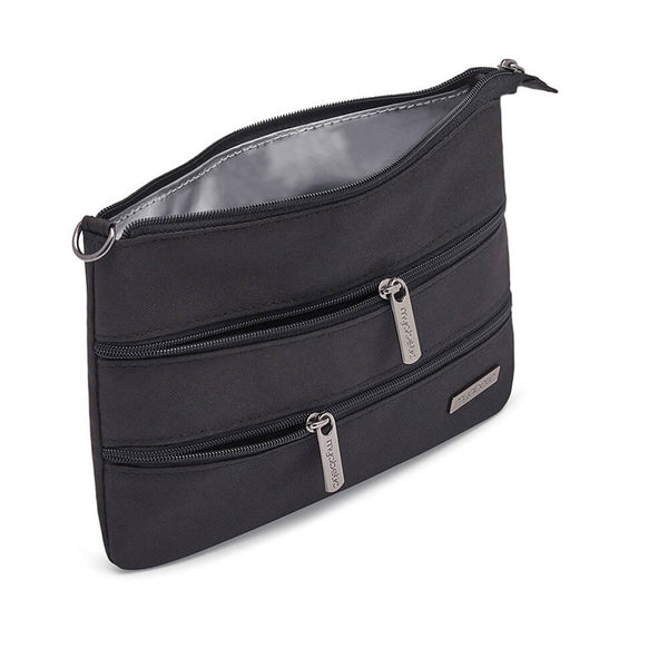 Manny Triple Zip Bag Black