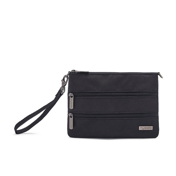 Manny Triple Zip Bag Black