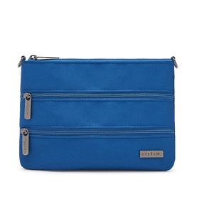 Manny Triple Zip Bag Blue