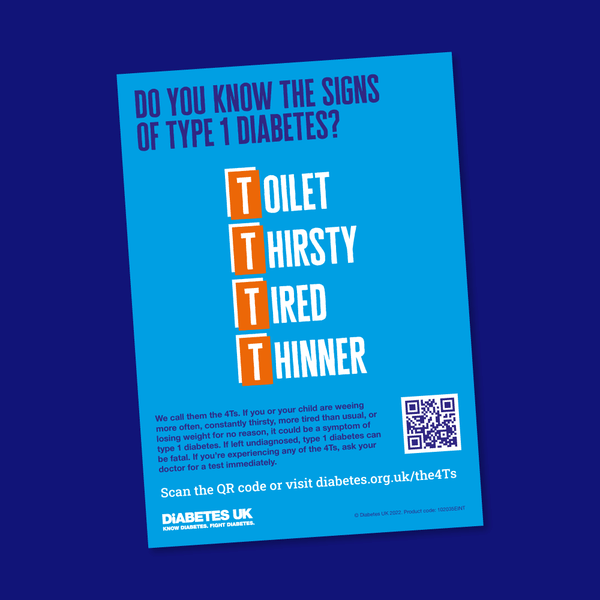 The 4ts A5 Flyer Diabetes Uk Shop