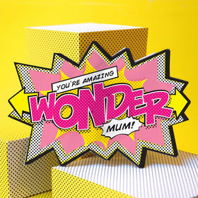 Wonder Mum Comic Cracker Card